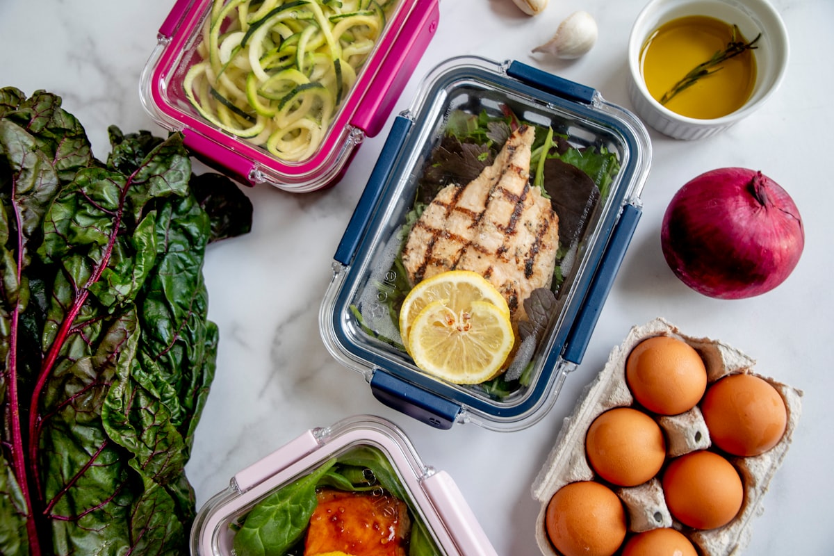 Salmón al horno con vegetales